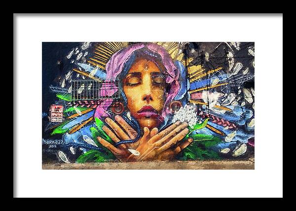 Graffiti Framed Print featuring the photograph Miami Wynwood Artwork 02 by Carlos Diaz