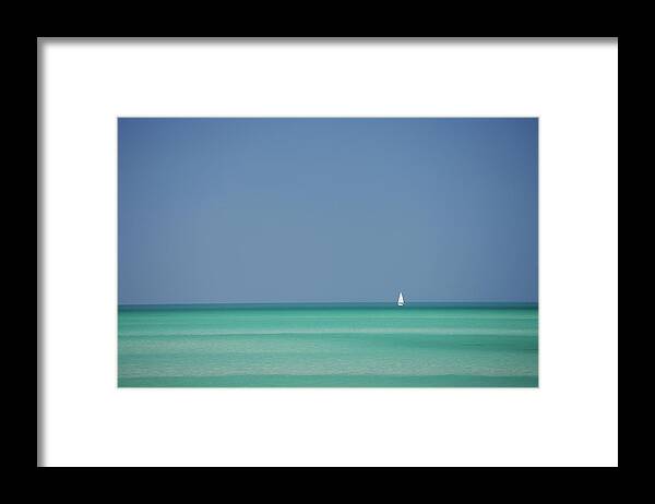 Sailboat Framed Print featuring the photograph Yacht In Gulf Of Mexico, Florida, Usa by Tim Graham