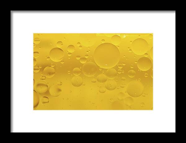 Curve Framed Print featuring the photograph Yellow Bubbles by Mac99