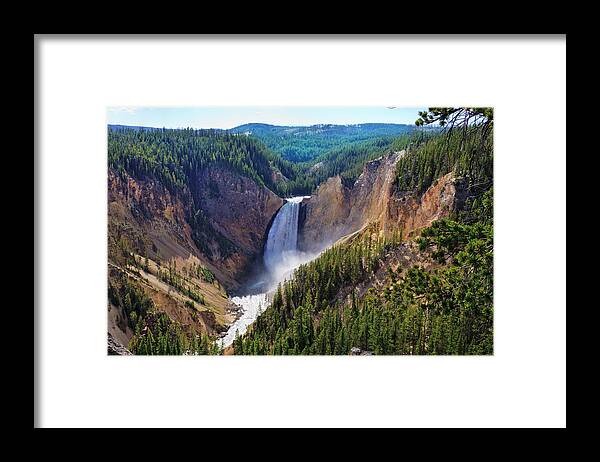 Scenics Framed Print featuring the photograph Yellowstone Falls River, Grand Canyon by Dszc