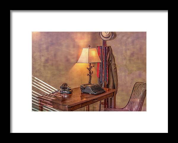Manual Typewriter Framed Print featuring the photograph Yesterday by Marcy Wielfaert