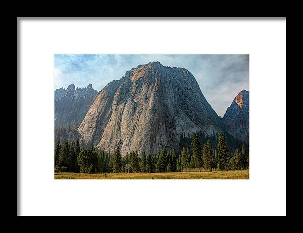 Cathedral Peaks Framed Print featuring the photograph Yosemite Cathedral Peaks by Kristia Adams