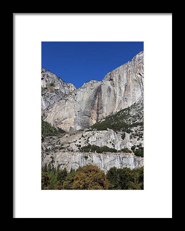 Yosemite Falls Framed Print featuring the photograph Yosemite Falls No Falls Photograph by Kimberly Walker