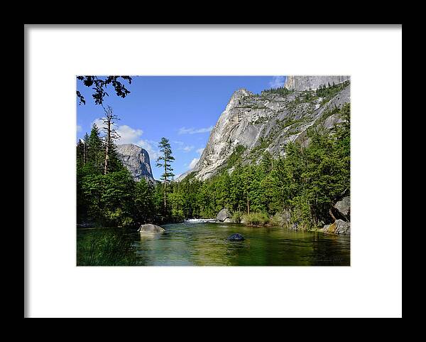 Spring Framed Print featuring the photograph Yosemite Mirror Lake, Lower Pool by Brian Tada