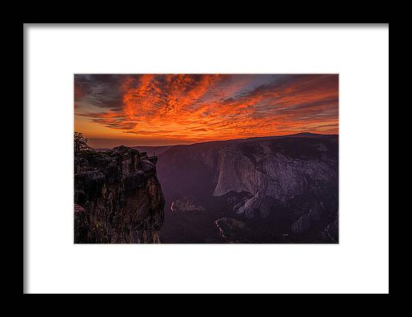Yosemite Framed Print featuring the photograph Yosemite Taft Point by Ning Lin