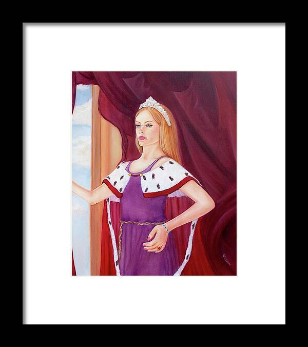 Figurative Framed Print featuring the painting You Are a Queen by Jeanette Sthamann