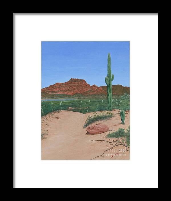 Desert Framed Print featuring the painting You Rock My World by Aicy Karbstein