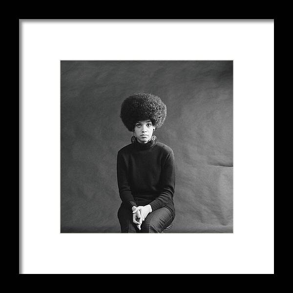 People Framed Print featuring the photograph Young African-american Woman With Afro by H. Armstrong Roberts