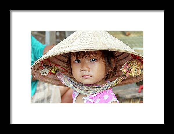 Asia Framed Print featuring the photograph Young girl in rural Vietnam by Karen Foley