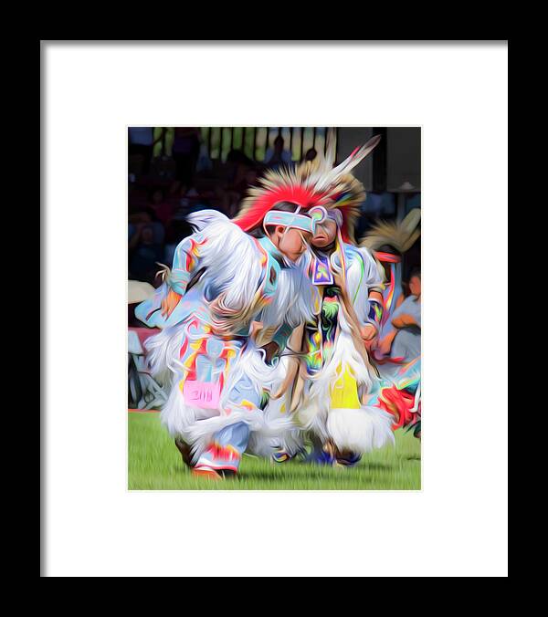 Celebration Framed Print featuring the photograph Young Grass Dancers by Theresa Tahara
