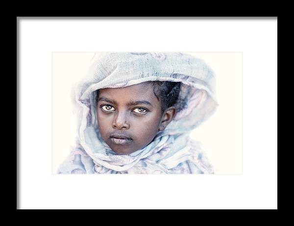 Girl Framed Print featuring the photograph Young Orthodox Girl by Trevor Cole