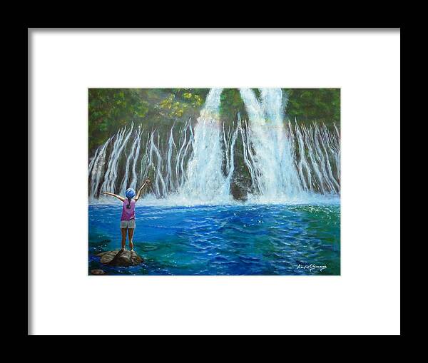 Youthful Spirit Framed Print featuring the painting Youthful Spirit by Amelie Simmons