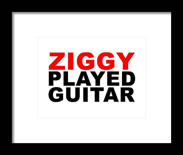 Jimi Hendrix Framed Print featuring the digital art Ziggy Stardust by Art Popop