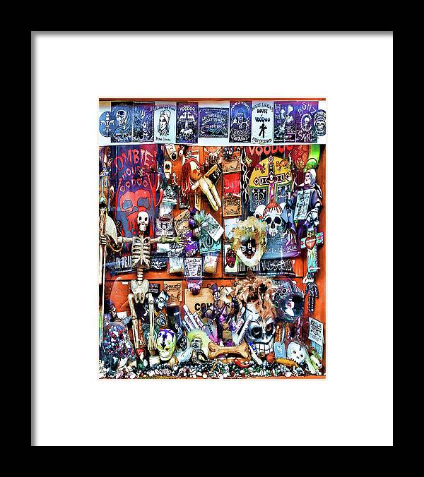 Voodoo Framed Print featuring the photograph Zombie's House of Voodoo by Susan Rissi Tregoning
