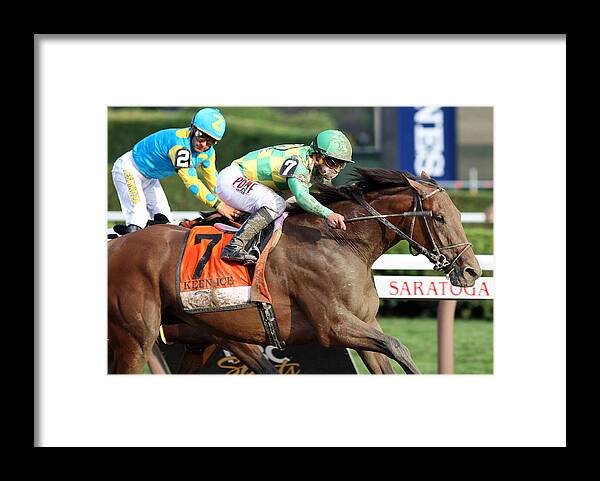 People Framed Print featuring the photograph 146th Travers Stakes by Horsephotos