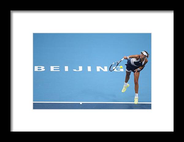 Tennis Framed Print featuring the photograph 2015 China Open - Day 9 (Final) #1 by Emmanuel Wong