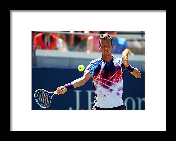 Tennis Framed Print featuring the photograph 2015 U.S. Open - Day 6 #1 by Elsa