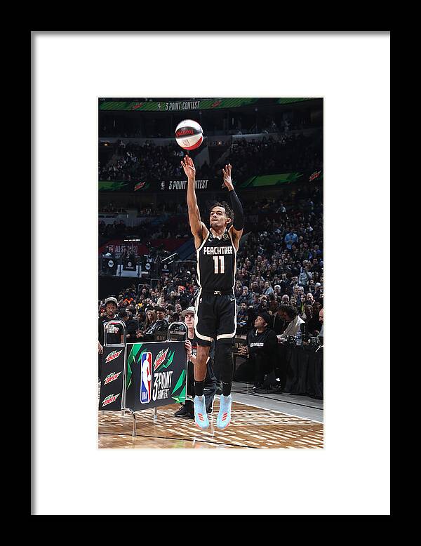 Nba Pro Basketball Framed Print featuring the photograph 2020 NBA All-Star - MTN DEW 3-Point Contest by Nathaniel S. Butler