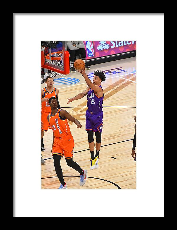 Brandon Clarke Framed Print featuring the photograph 2020 NBA All-Star - Rising Stars Game by Bill Baptist