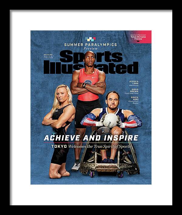 Published Framed Print featuring the photograph 2020 Summer Olympics Preview Issue Cover by Sports Illustrated
