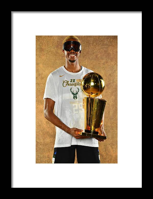 Playoffs Framed Print featuring the photograph 2021 NBA Finals Portraits by Jesse D. Garrabrant