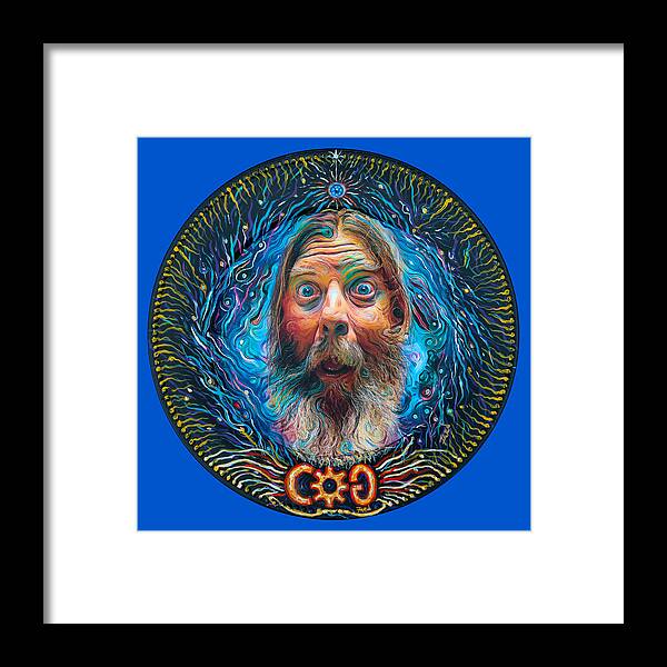 Artwork Framed Print featuring the mixed media A conversaiton with Cog #2 by Robert FERD Frank