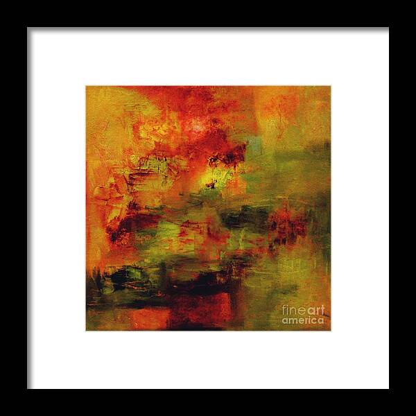 Contemporary Art Framed Print featuring the painting A Conversation by Jeremiah Ray