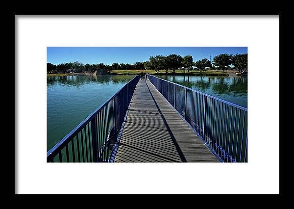 Bridge Framed Print featuring the photograph A Stroll Across the Pecos #1 by George Taylor