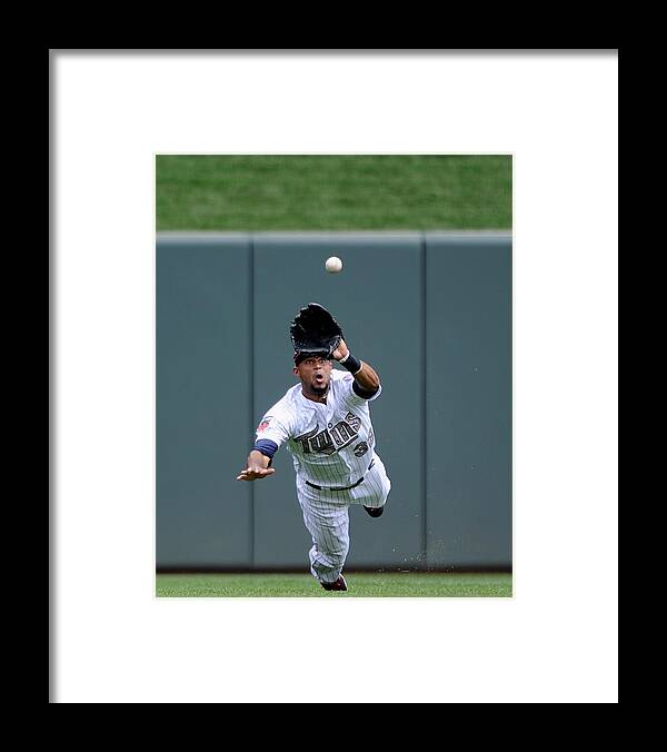American League Baseball Framed Print featuring the photograph Aaron Hicks by Hannah Foslien
