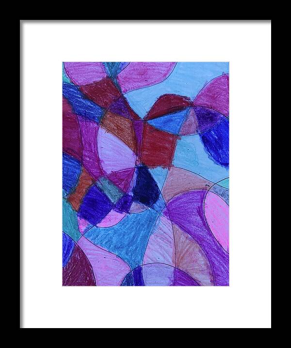 Abstract Framed Print featuring the painting Abstract 12 by Devin Kempisty