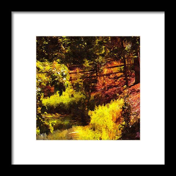 Woods Framed Print featuring the mixed media Afternoon in the Woods by Christopher Reed