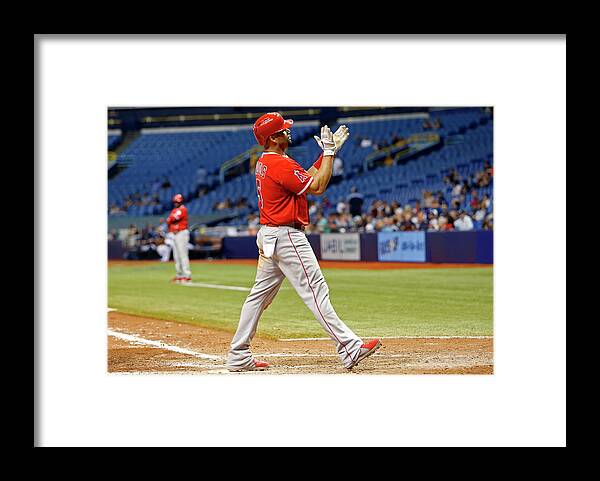 Ninth Inning Framed Print featuring the photograph Albert Pujols by Brian Blanco