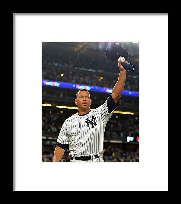 Crowd Framed Print featuring the photograph Alex Rodriguez #1 by Drew Hallowell