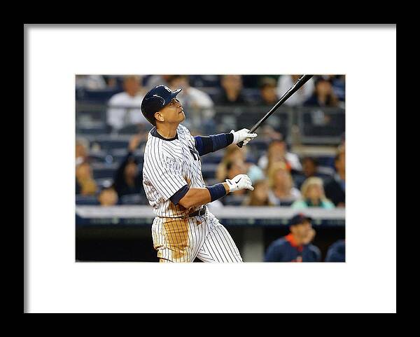 Following Framed Print featuring the photograph Alex Rodriguez by Jim Mcisaac