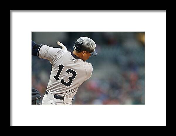 People Framed Print featuring the photograph Alex Rodriguez #1 by Leon Halip