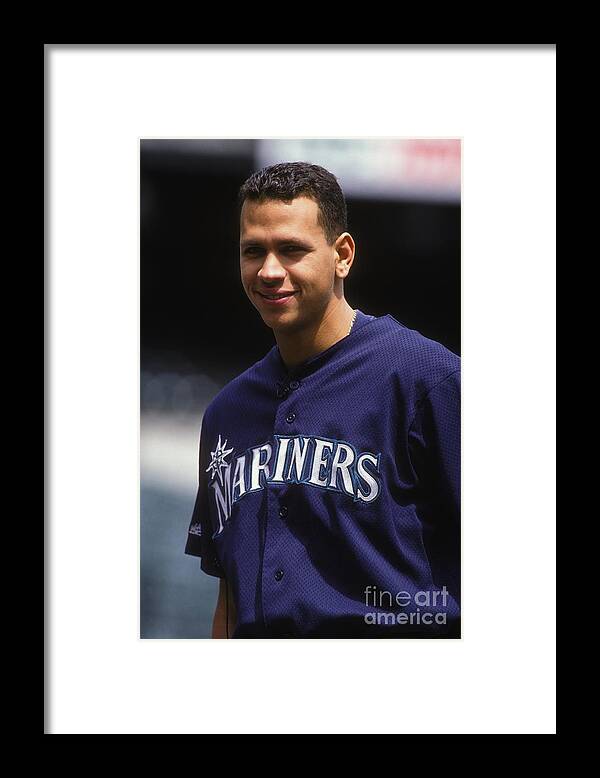 People Framed Print featuring the photograph Alex Rodriguez by Mitchell Layton