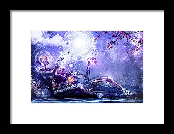 Cameron Gray Framed Print featuring the digital art All We Want To Be Are Dreamers #2 by Cameron Gray