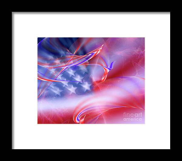 Nag005553 Framed Print featuring the digital art Americana #2 by Edmund Nagele FRPS