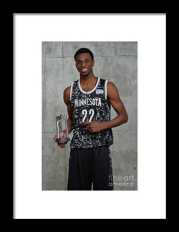 Nba Pro Basketball Framed Print featuring the photograph Andrew Wiggins #1 by Jesse D. Garrabrant