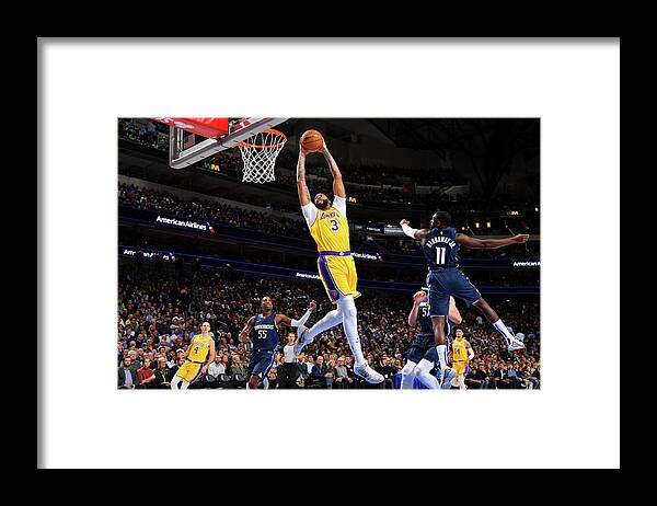 Nba Pro Basketball Framed Print featuring the photograph Anthony Davis by Jesse D. Garrabrant
