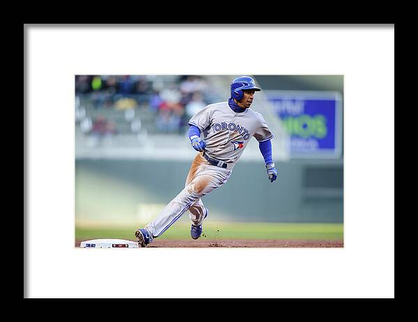 Game Two Framed Print featuring the photograph Anthony Gose by Hannah Foslien