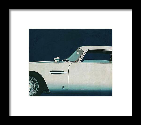 Aston Martin Framed Print featuring the painting Aston Martin DB5 #1 by Jan Keteleer