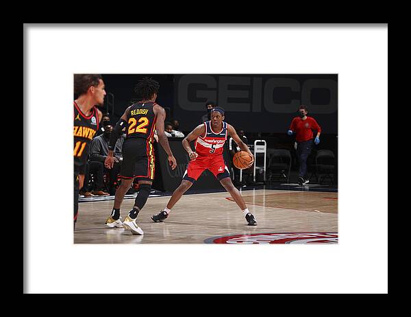 Nba Pro Basketball Framed Print featuring the photograph Atlanta Hawks v Washington Wizards by Ned Dishman
