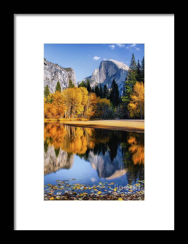 Yosemite Framed Print featuring the photograph Autumn Reflections #1 by Anthony Michael Bonafede