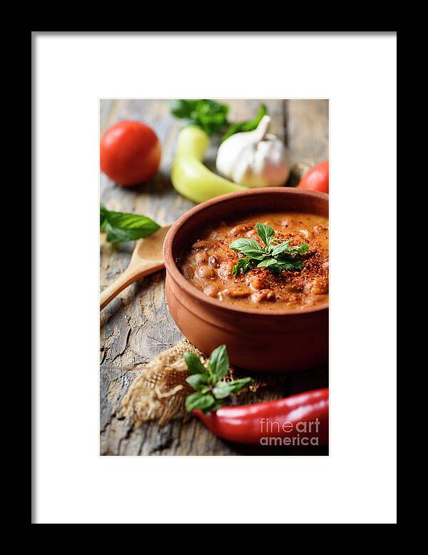 Beans Framed Print featuring the photograph Baked Beans #1 by Jelena Jovanovic