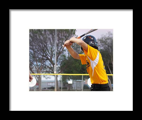 Sports Framed Print featuring the photograph Batter Up by C Winslow Shafer