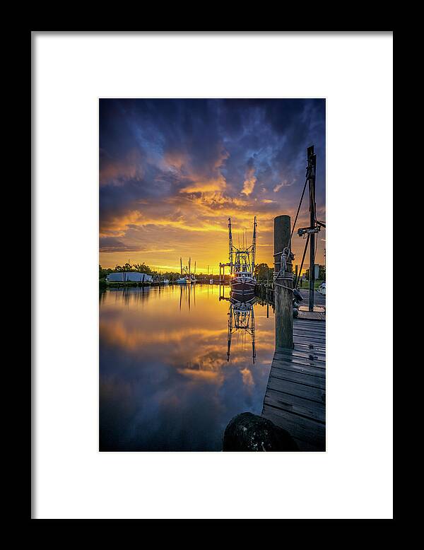 Bayou Framed Print featuring the photograph Bayou Sunrise by Brad Boland