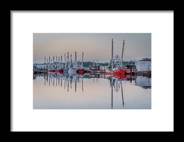 Bayou Framed Print featuring the photograph Bayou Sunset, 2/9/21 by Brad Boland