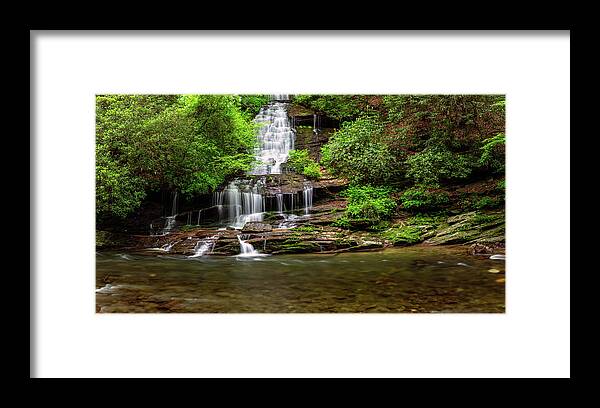 Tom Branch Falls Framed Print featuring the photograph Beautiful Tom Branch Falls #1 by Robert J Wagner