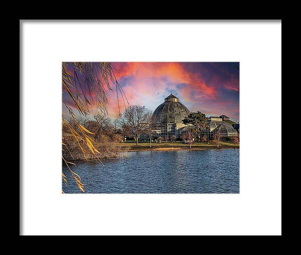Detroit Framed Print featuring the photograph Belle Isle Conservatory SKY IMG_6787 #1 by Michael Thomas